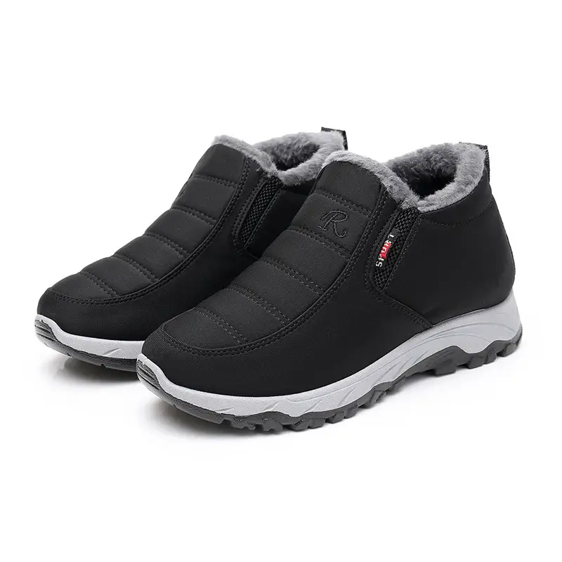 Men's Cotton Shoes Winter Men's Shoes fleece-lined Thickened Non-slip Slip-on Warm Shoes for the Elderly Mom and Dad Cotton Shoes - Image 2