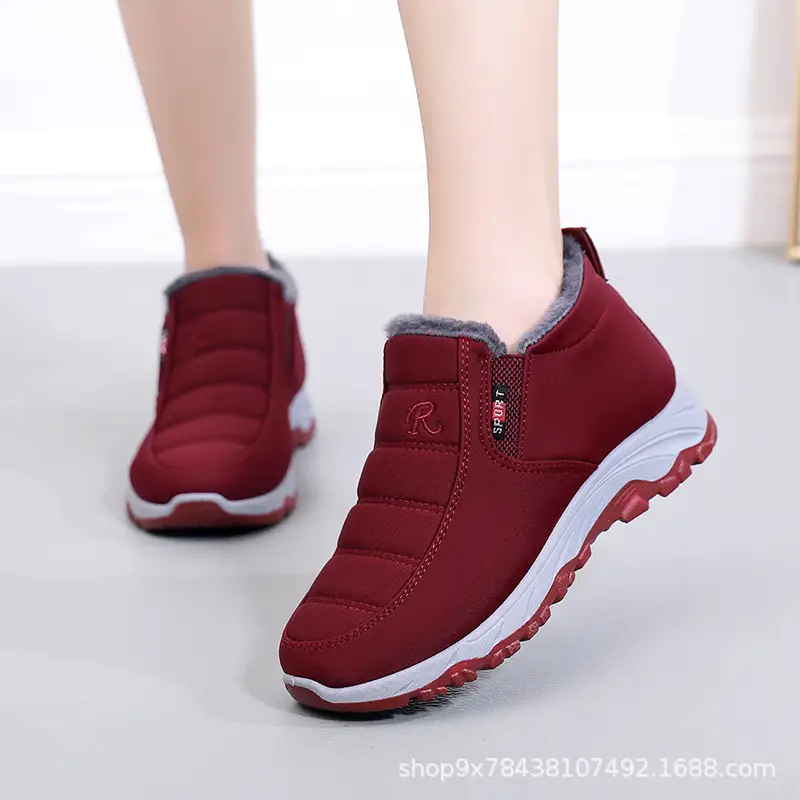 Men's Cotton Shoes Winter Men's Shoes fleece-lined Thickened Non-slip Slip-on Warm Shoes for the Elderly Mom and Dad Cotton Shoes — feature 19
