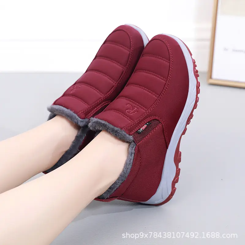 Men's Cotton Shoes Winter Men's Shoes fleece-lined Thickened Non-slip Slip-on Warm Shoes for the Elderly Mom and Dad Cotton Shoes — feature 21