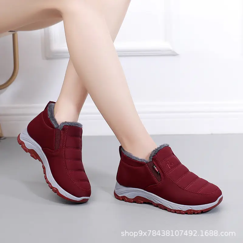 Men's Cotton Shoes Winter Men's Shoes fleece-lined Thickened Non-slip Slip-on Warm Shoes for the Elderly Mom and Dad Cotton Shoes — feature 27