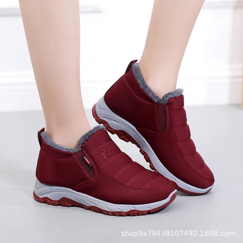 Men's Cotton Shoes Winter Men's Shoes fleece-lined Thickened Non-slip Slip-on Warm Shoes for the Elderly Mom and Dad Cotton Shoes — feature 28