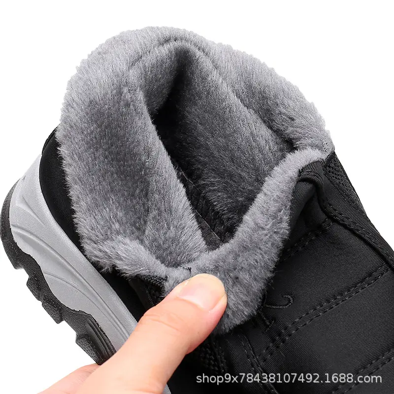 Men's Cotton Shoes Winter Men's Shoes fleece-lined Thickened Non-slip Slip-on Warm Shoes for the Elderly Mom and Dad Cotton Shoes — feature 47