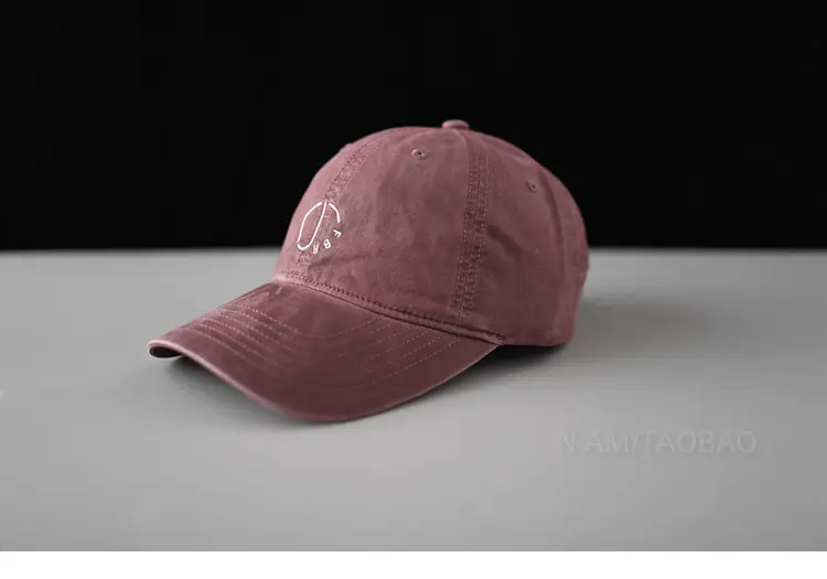 White Korean Style Baseball Cap for Men Women