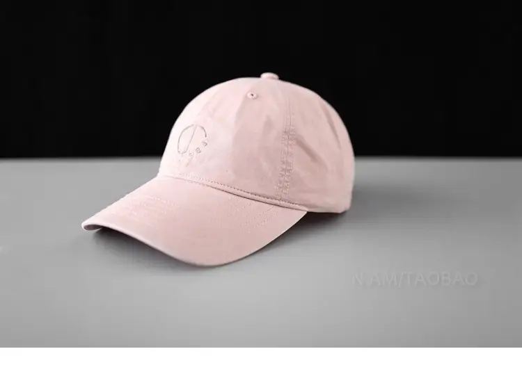 White Korean Style Baseball Cap for Men Women