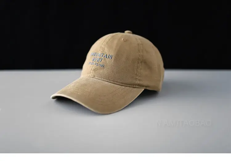 Gray Korean Letter Embroidered Baseball Cap for Men Women — feature 7
