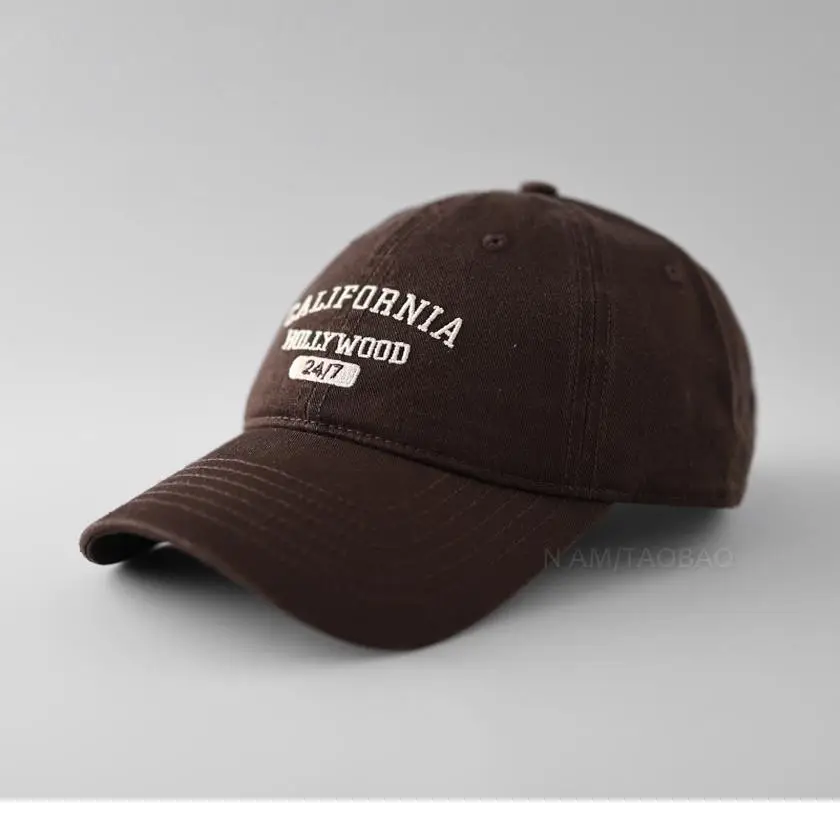 Maroon Letter Embroidered Baseball Cap for Men Women - Image 8