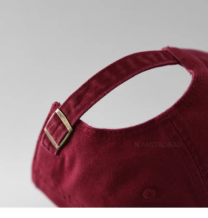 Maroon Letter Embroidered Baseball Cap for Men Women — feature 12