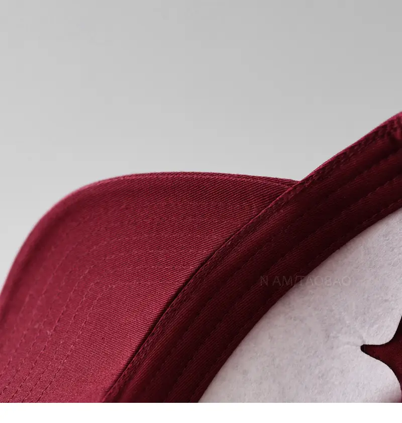 Maroon Letter Embroidered Baseball Cap for Men Women — feature 9