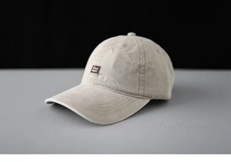 Olive Green Baseball Cap for Men with Logo - Image 2