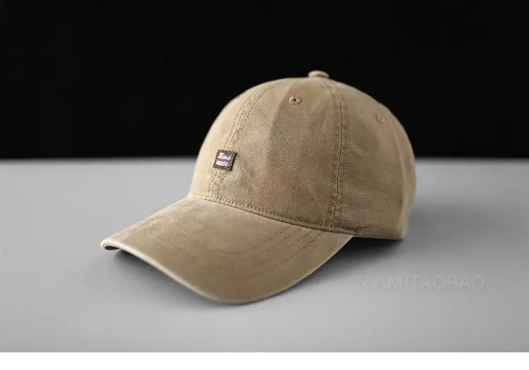 Olive Green Baseball Cap for Men with Logo - Image 5