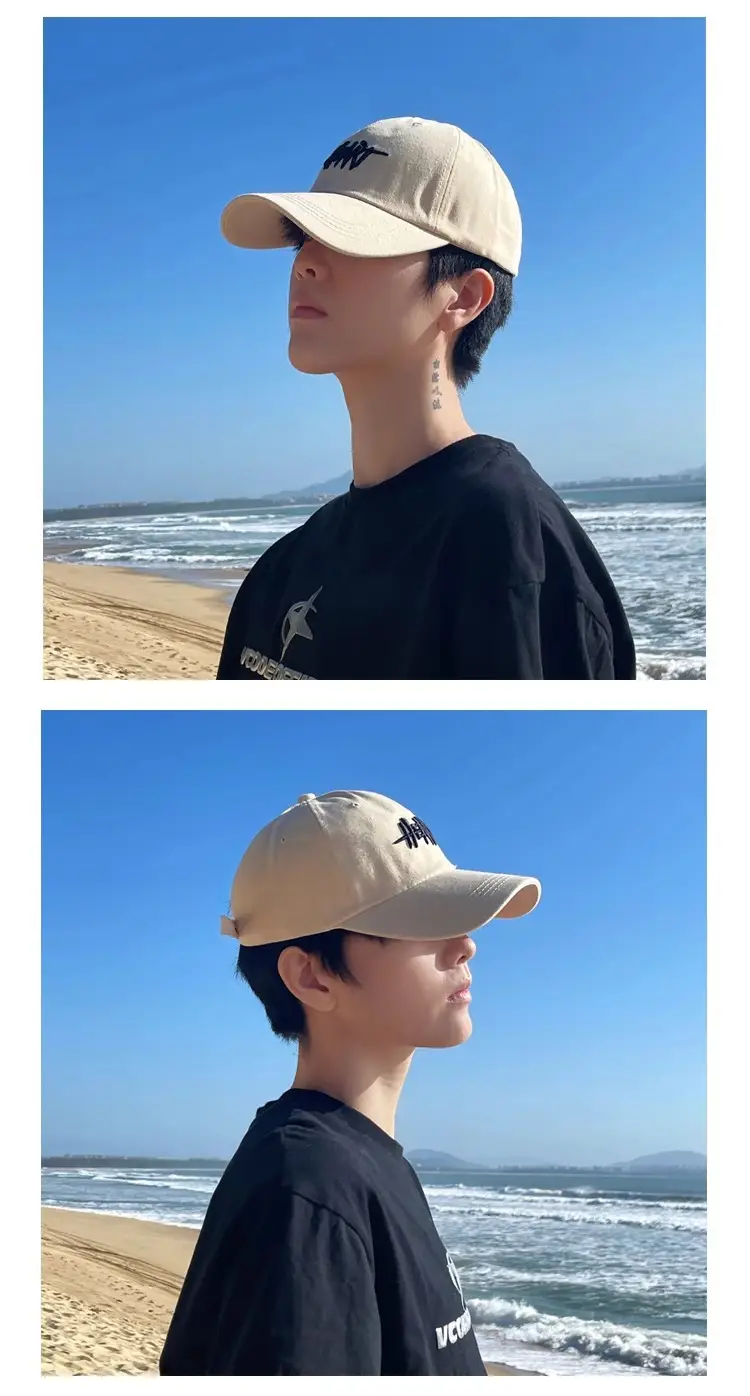 Men White Heart Print Baseball Cap 2025 — feature 14