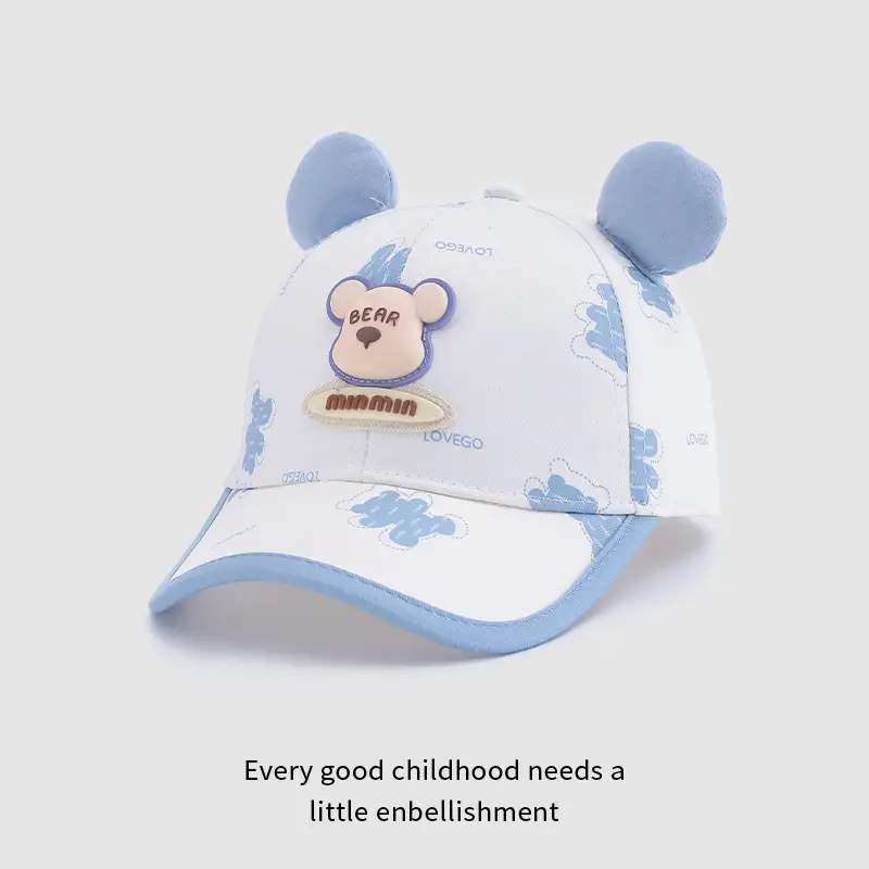 Bear Sunscreen Hat for Kids Summer Travel Sunshade - Image 3
