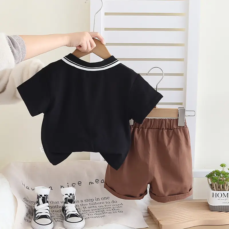 2025 Boys Cartoon T-Shirt Shorts Set Small Medium - Image 4