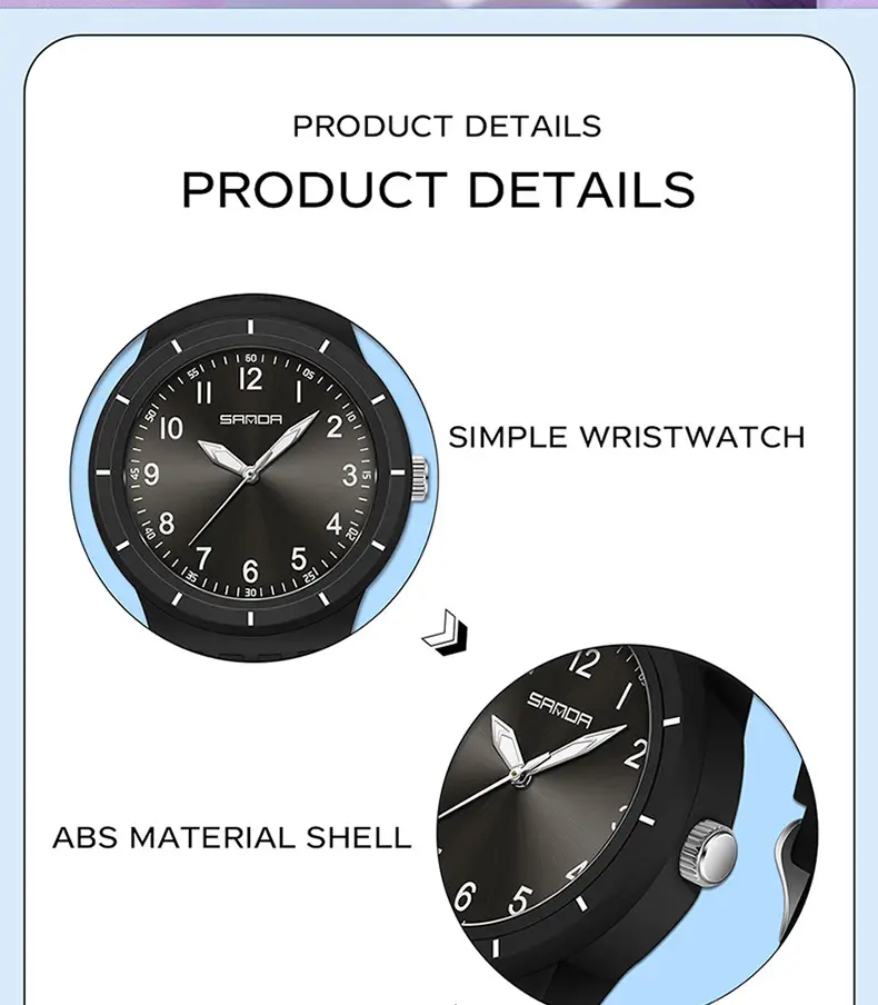 Sanda New Exam Watch Large Dial Luminous Waterproof — feature 41
