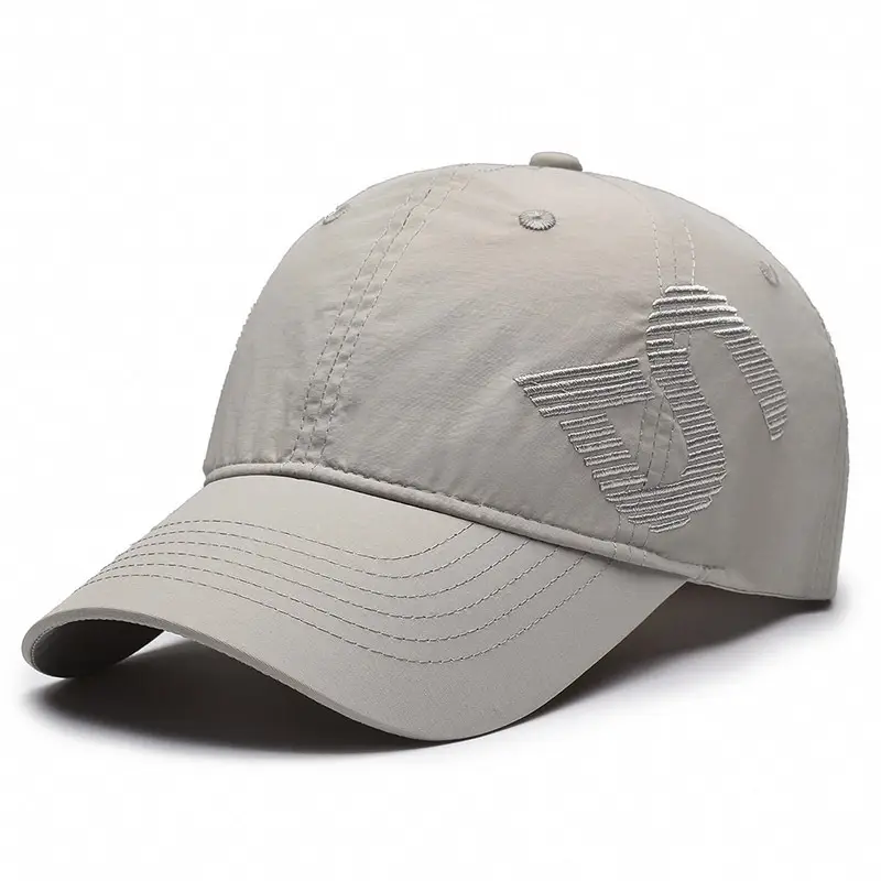 Gray Embroidered Baseball Cap with Side Design - Image 5