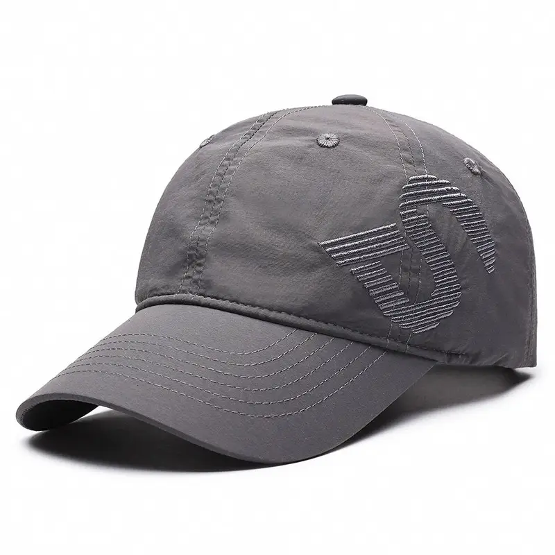 Gray Embroidered Baseball Cap with Side Design - Image 6