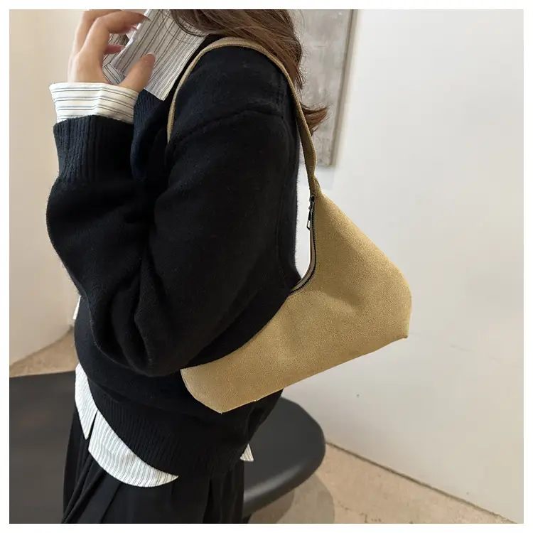 Retro Suede Shoulder Bag for Women 2025 — feature 12