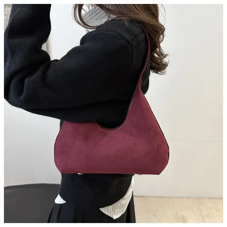Retro Suede Shoulder Bag for Women 2025 — feature 9