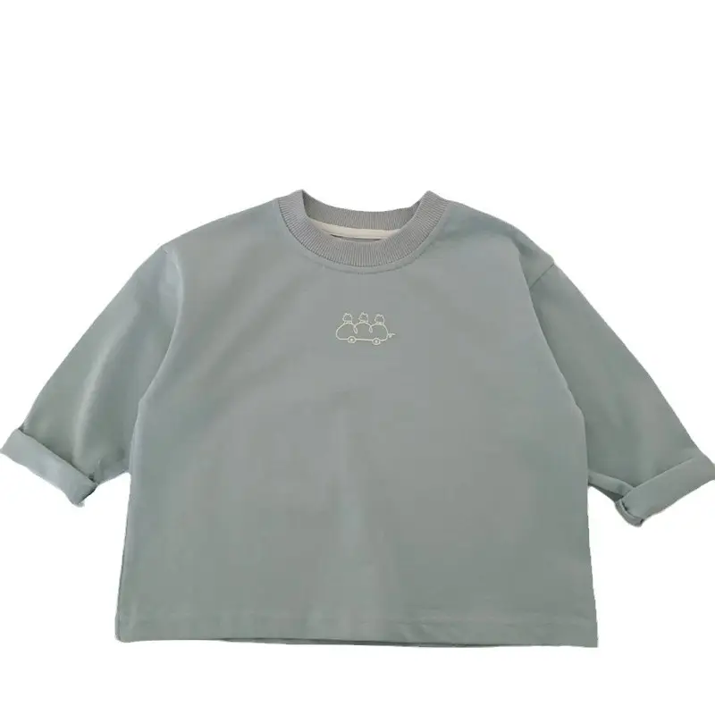 Boys Cotton Long Sleeve T-Shirt White Spring 2025 - Image 5