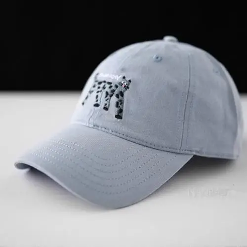 Men Cartoon Embroidered Baseball Cap Navy Blue - Image 9