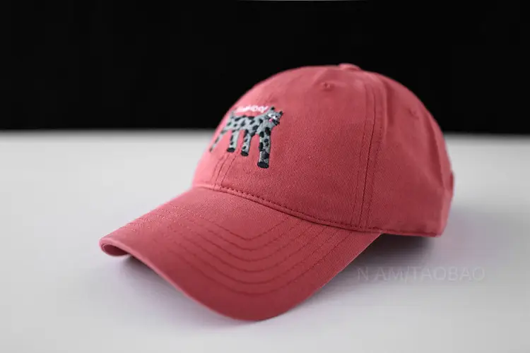 Men Cartoon Embroidered Baseball Cap Navy Blue