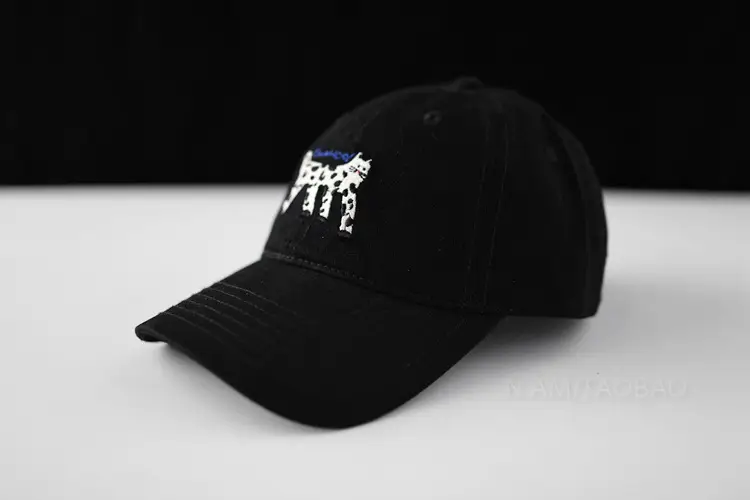 Men Cartoon Embroidered Baseball Cap Navy Blue - Image 5