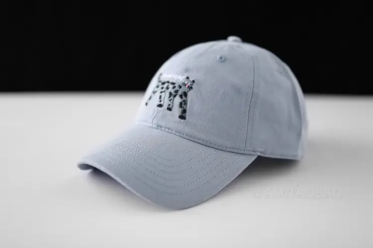 Men Cartoon Embroidered Baseball Cap Navy Blue - Image 6