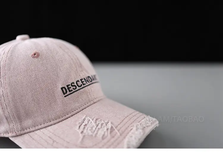 Pink Embroidered Baseball Cap for Men Women — feature 15