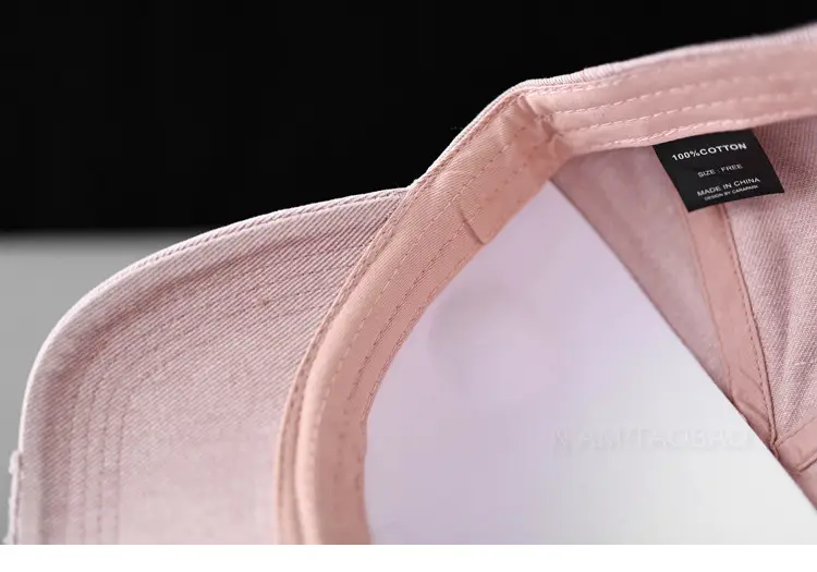 Pink Embroidered Baseball Cap for Men Women — feature 16
