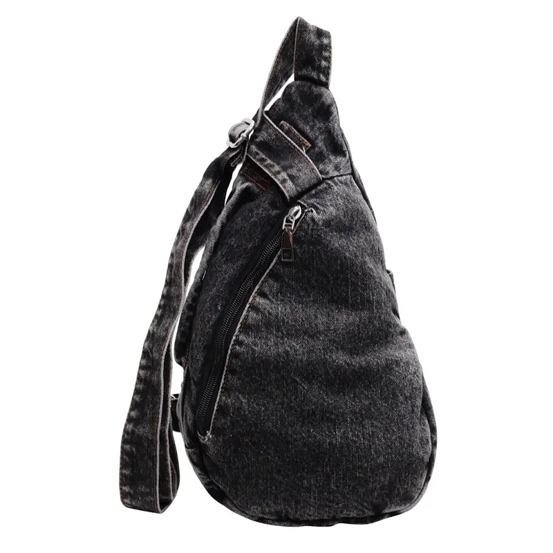 Denim Crossbody Bag Women Winter Trendy Lightweight Chest Bag - Image 8