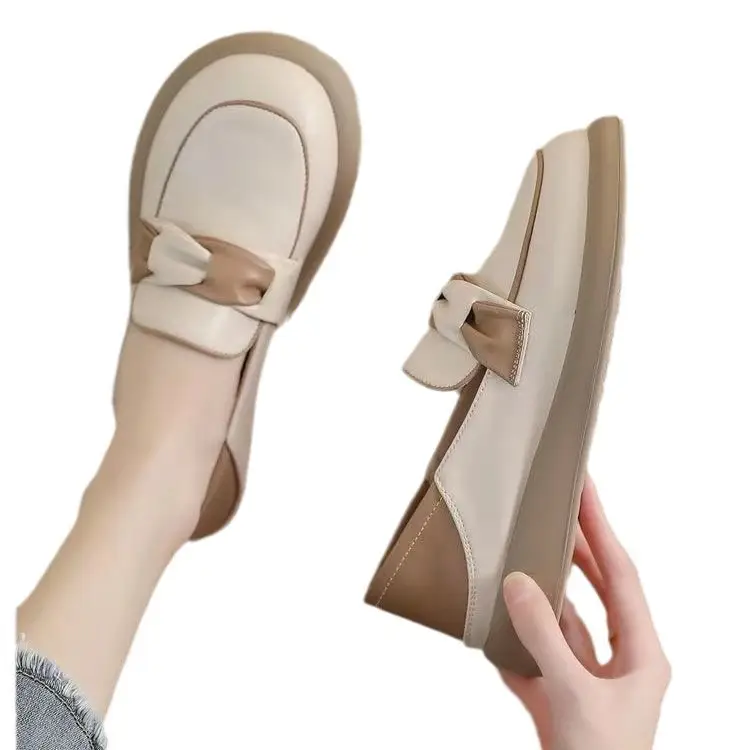Pregnant Women's Green Slip-on Flat Shoes
