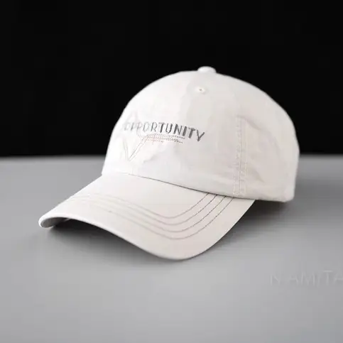 White Korean Baseball Cap with Letter Embroidery - Image 11
