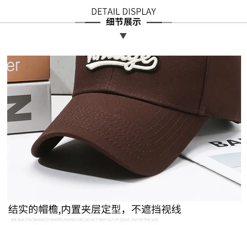 Blue Vintage Letter Baseball Cap for Women — feature 14