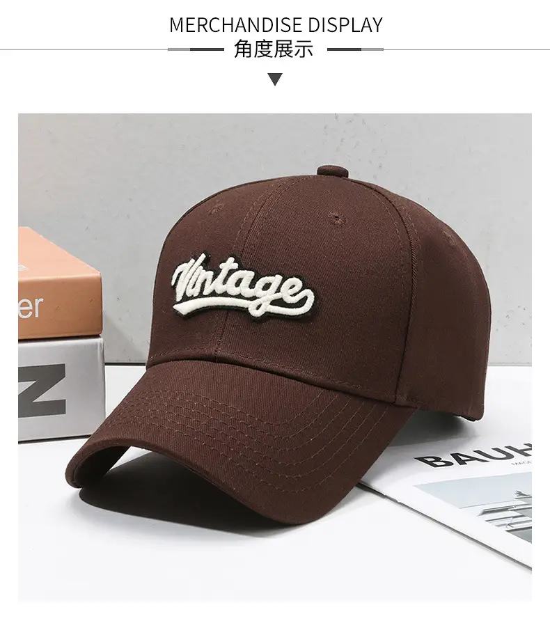 Blue Vintage Letter Baseball Cap for Women — feature 8