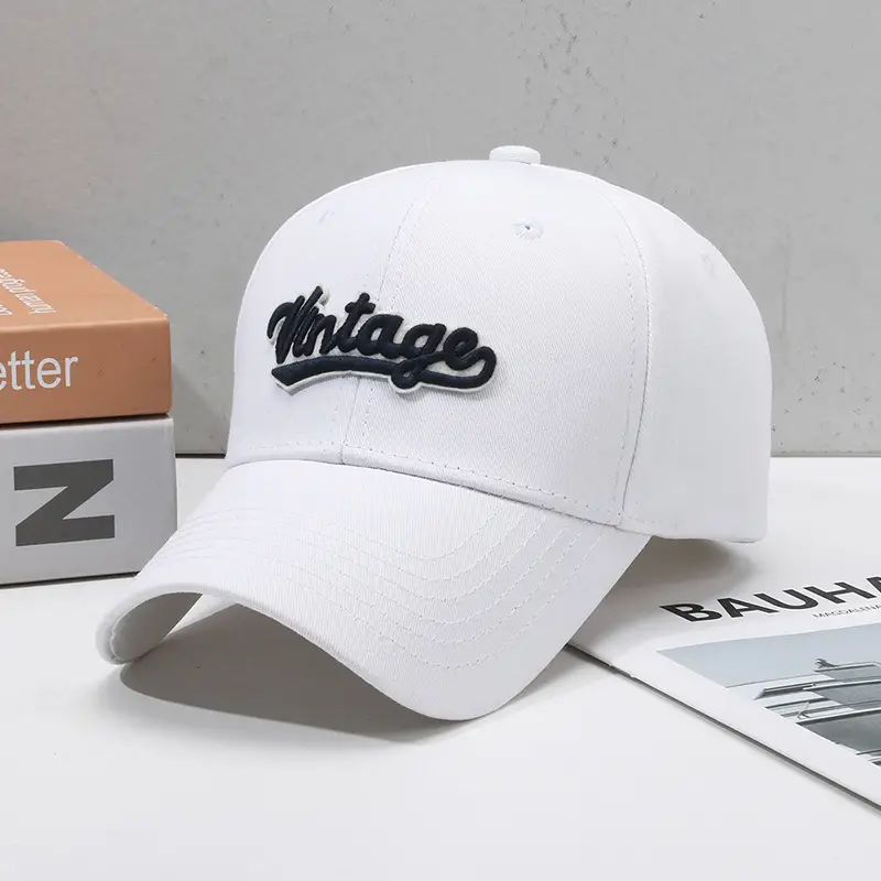 Blue Vintage Letter Baseball Cap for Women - Image 3