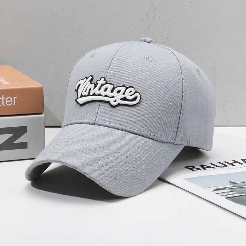 Blue Vintage Letter Baseball Cap for Women - Image 7