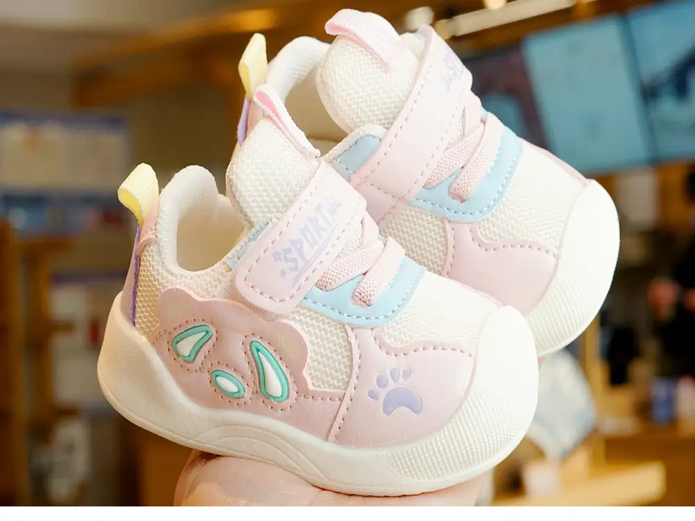 Pink Baby Sneakers 1-2 Years Soft Sole Non-Slip — feature 6