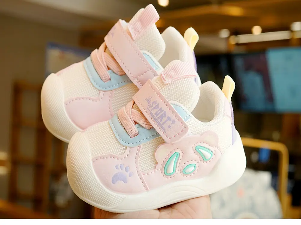 Pink Baby Sneakers 1-2 Years Soft Sole Non-Slip — feature 7