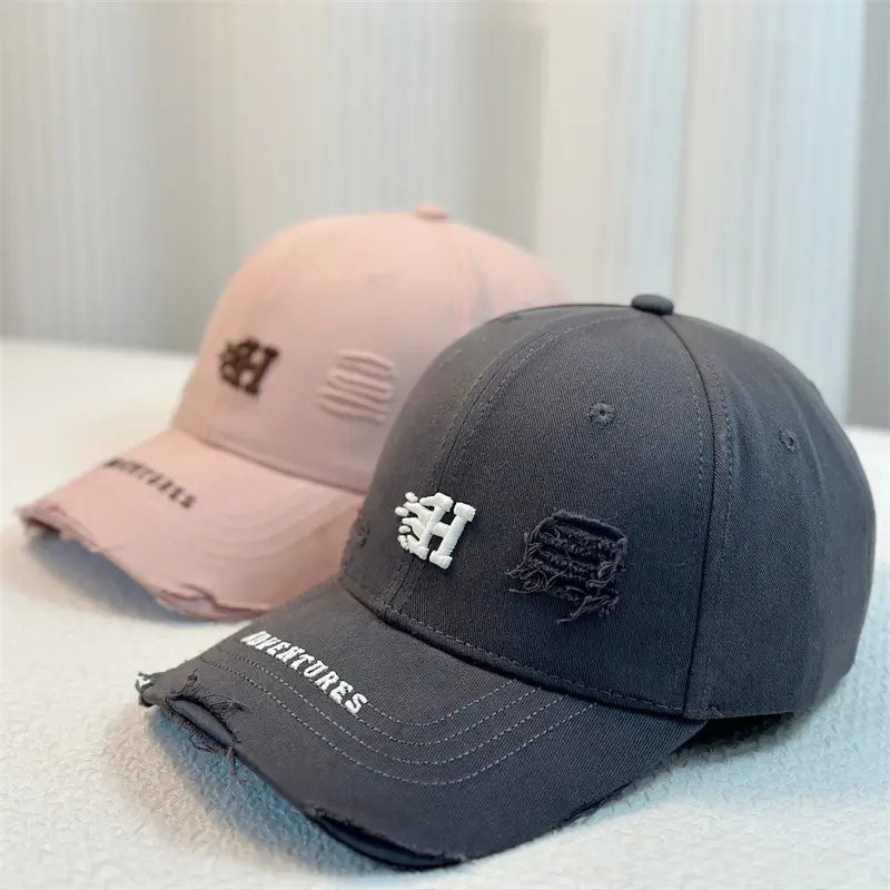 Women's Korean-style Baseball Cap with Washed Hard Top - Image 9
