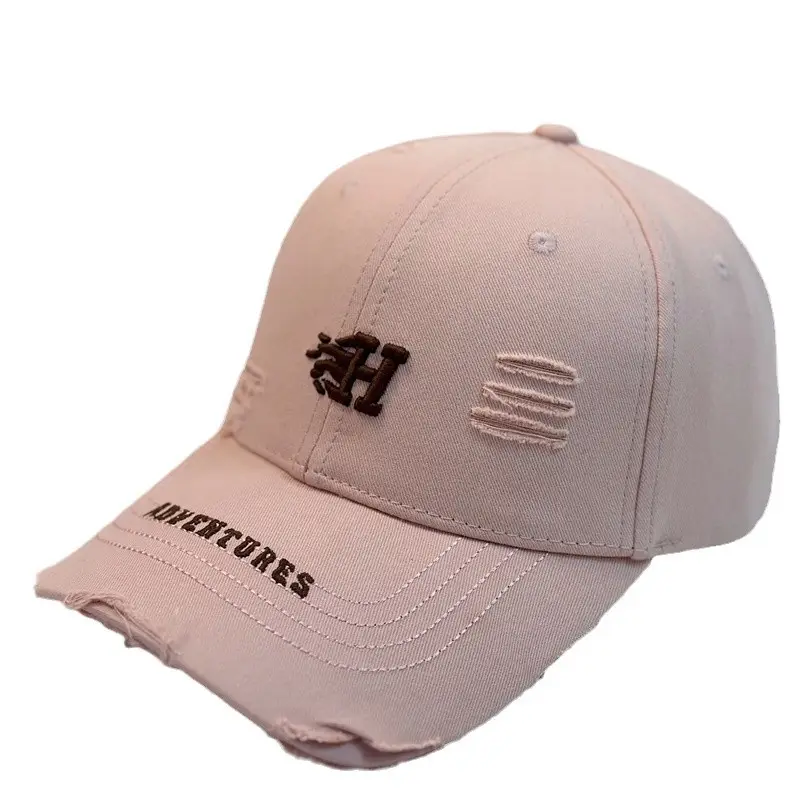 Women's Korean-style Baseball Cap with Washed Hard Top - Image 11