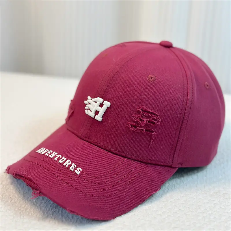 Women's Korean-style Baseball Cap with Washed Hard Top - Image 3