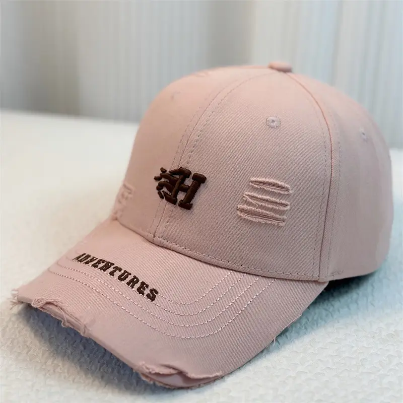 Women's Korean-style Baseball Cap with Washed Hard Top - Image 4