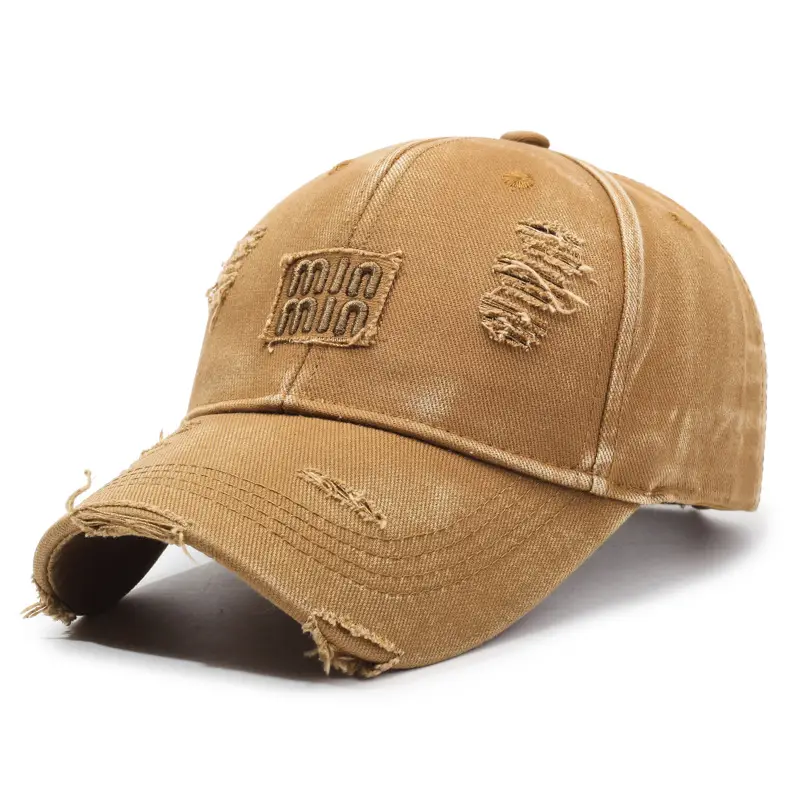 Men's Black Washable Letter Embroidered Baseball Cap - Image 5
