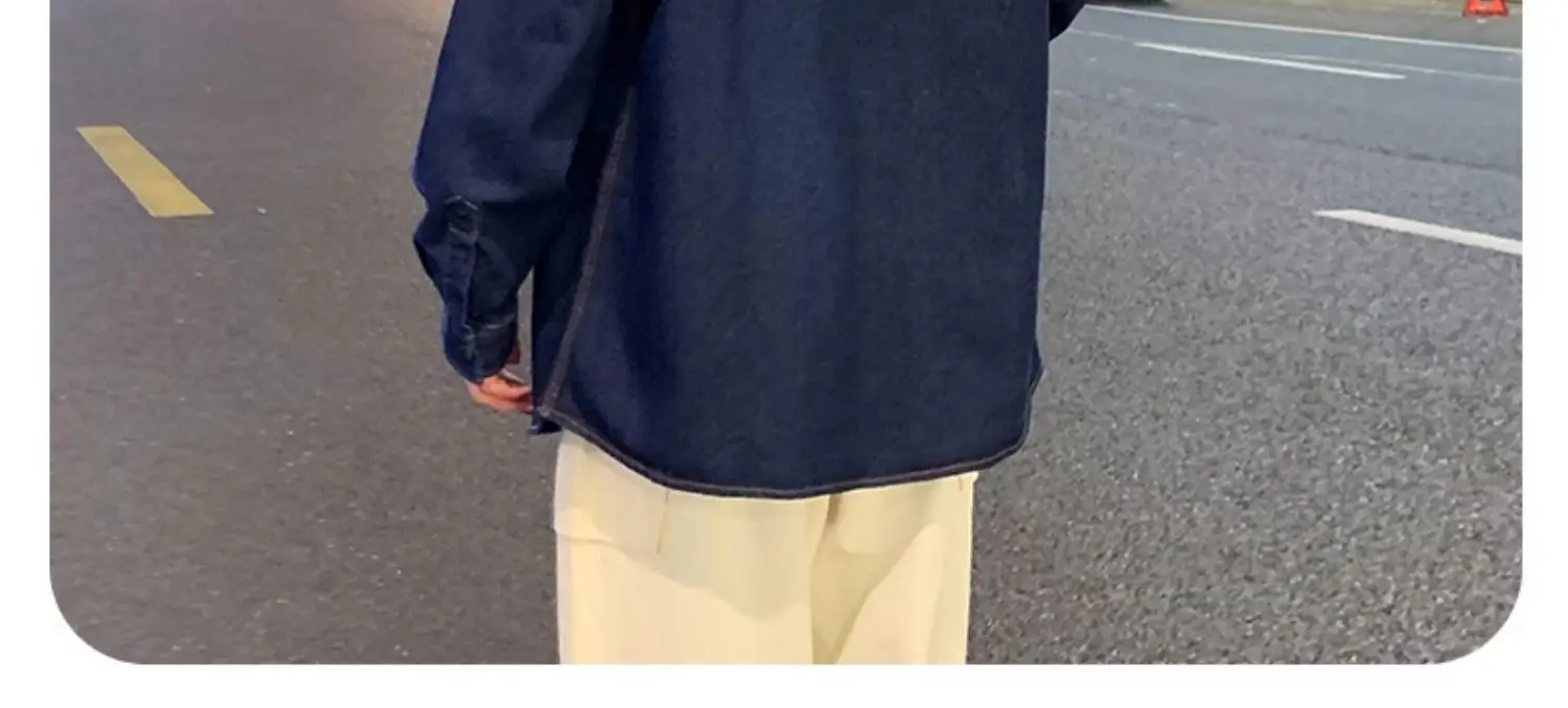 NASA Navy Denim Shirt Men Spring Autumn 2025 — feature 10