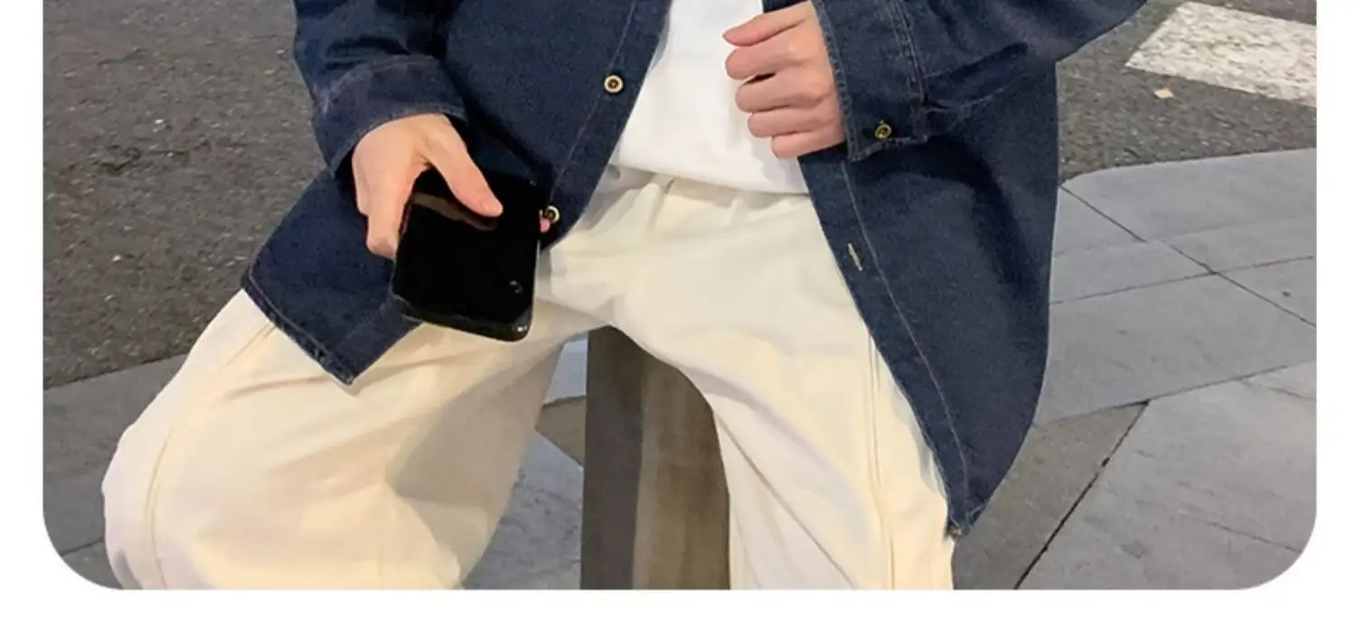 NASA Navy Denim Shirt Men Spring Autumn 2025 — feature 13