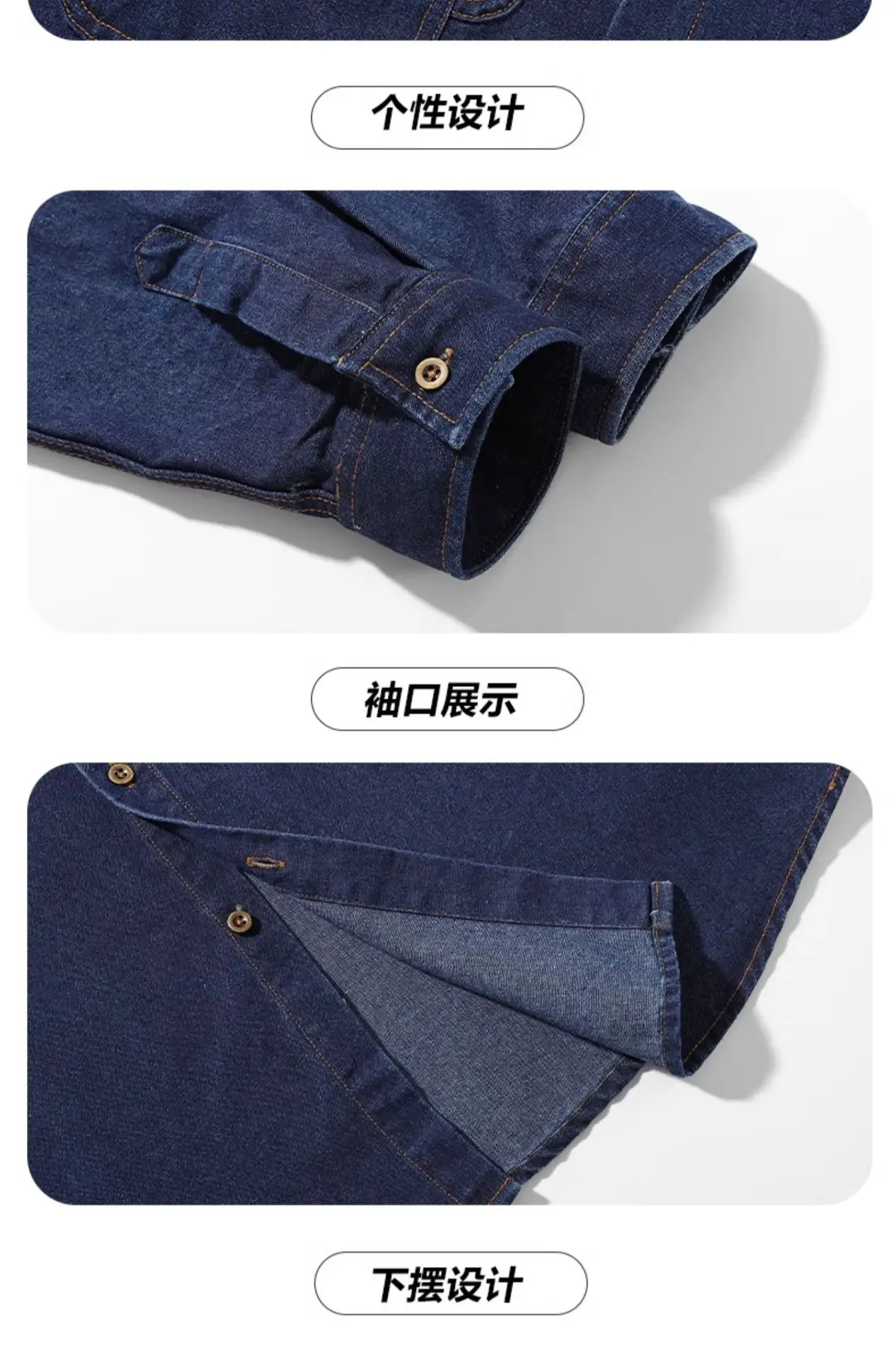 NASA Navy Denim Shirt Men Spring Autumn 2025 — feature 19