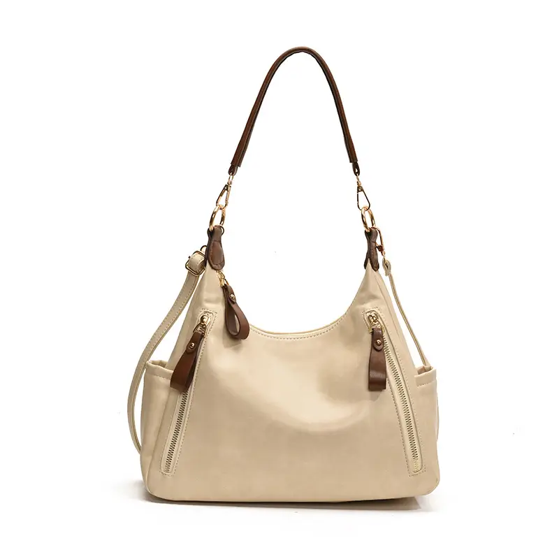 Women's Large Capacity Black Leather Tote Bag - Image 8