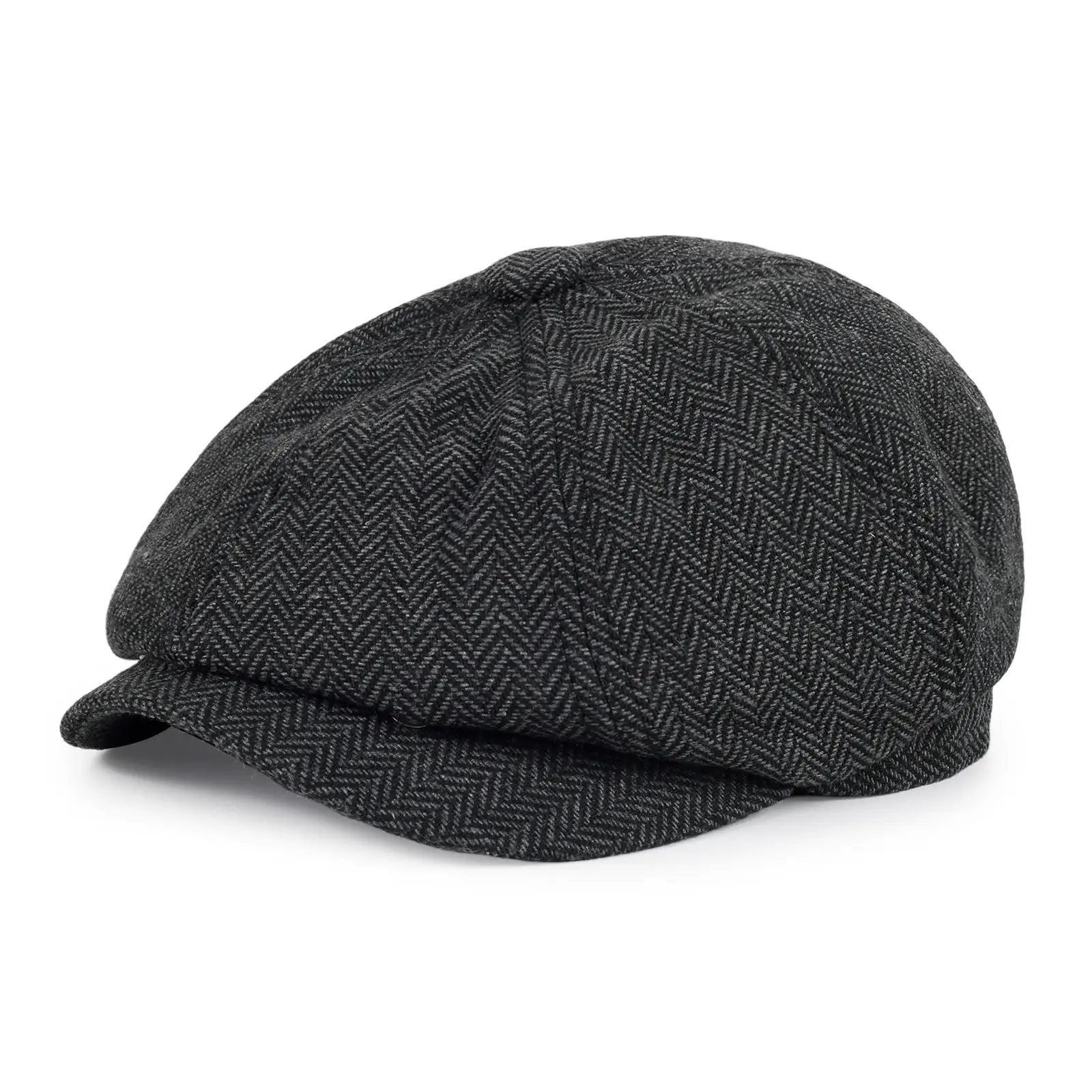 British Style Herringbone Cap for Boys Men Winter — feature 5