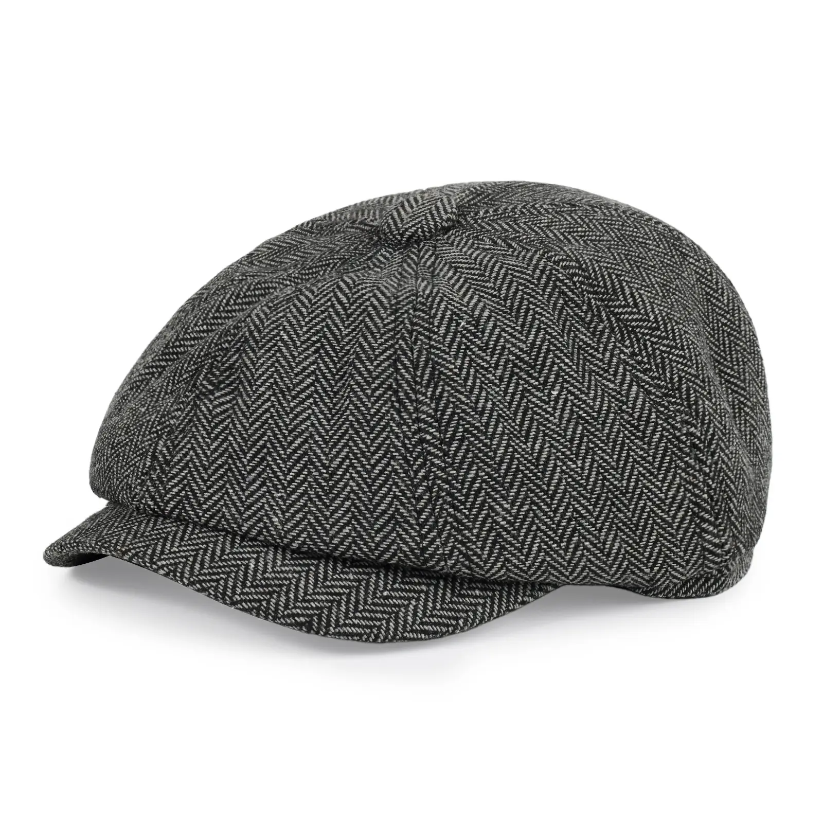 British Style Herringbone Cap for Boys Men Winter — feature 9