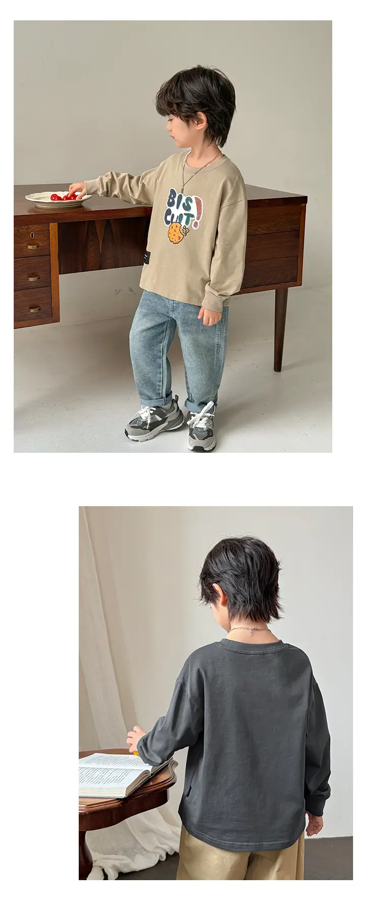 Pure Cotton Boys Long Sleeve T-Shirt Spring 2026 — feature 16